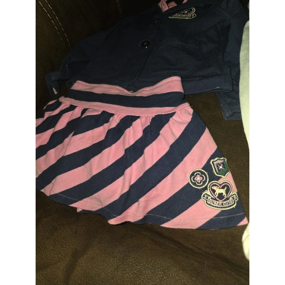 Gymboree smart girls rule jacket tights size 3 4 top 4 skort 3 back to school